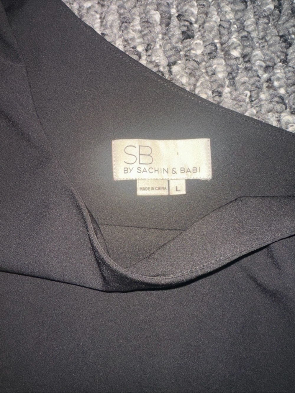 Sachin + Babi Black Sleeveless V-Neck Blouse